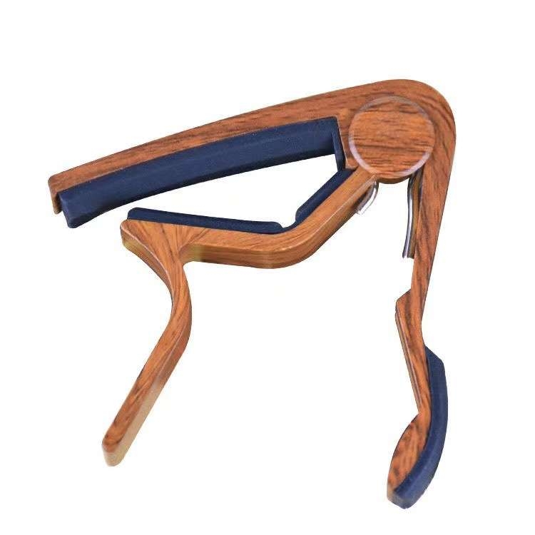 Wood colour guitar capo