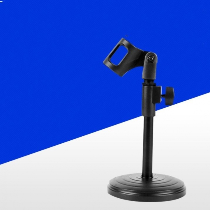 Short ajustable height microphone stand