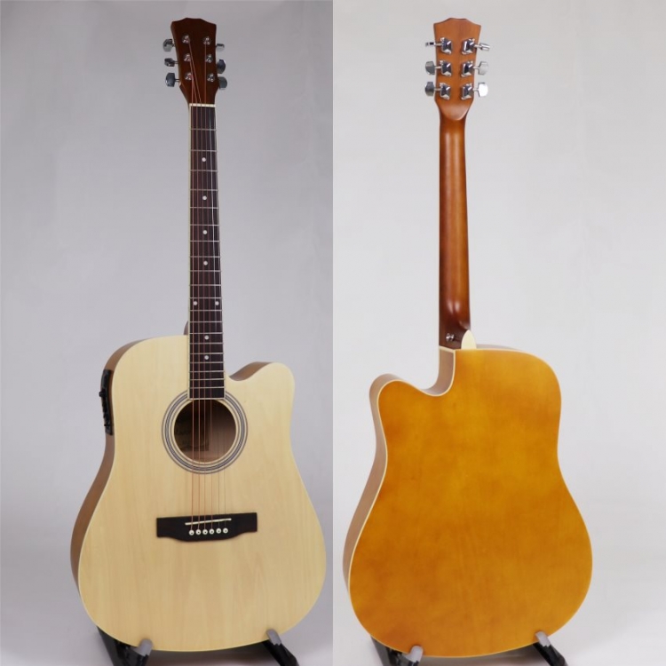 41 inch linden acoustic electric guitar with matt finish