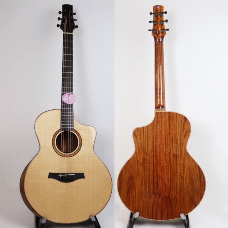 Solid sitka spruce and solid Santos rosewood acoustic guitar
