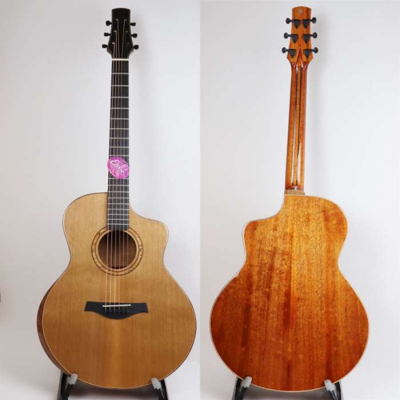 Solid cedar and solid Mahogany acoustic guitar