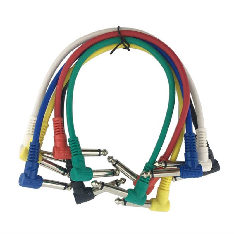 15cm six colour guitar cable