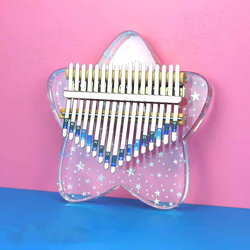 Acrylic 17 sound star shaped Kalimba
