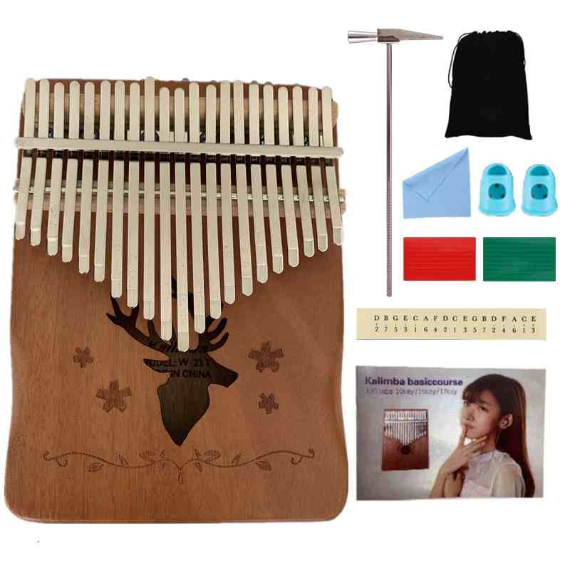 21 keys solid mahogany with armrest