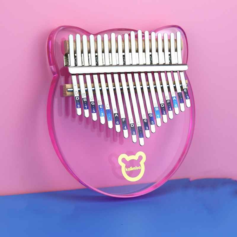 Acrylic 17 sound pink Kalimba