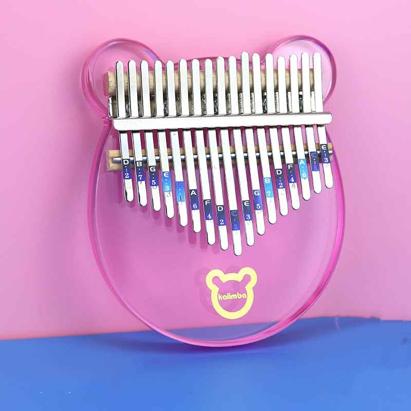 Acrylic 17 sound pink Kalimba