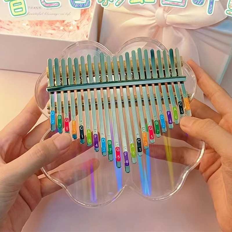 Acrylic 21 sound rainbow Kalimba