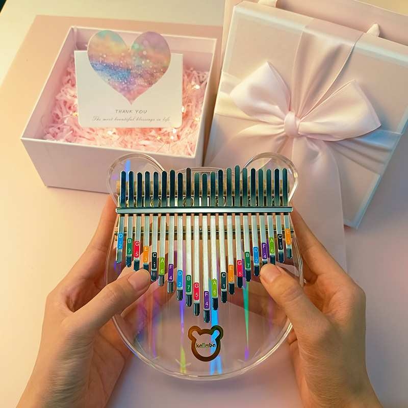 Acrylic 21 sound rainbow Kalimba