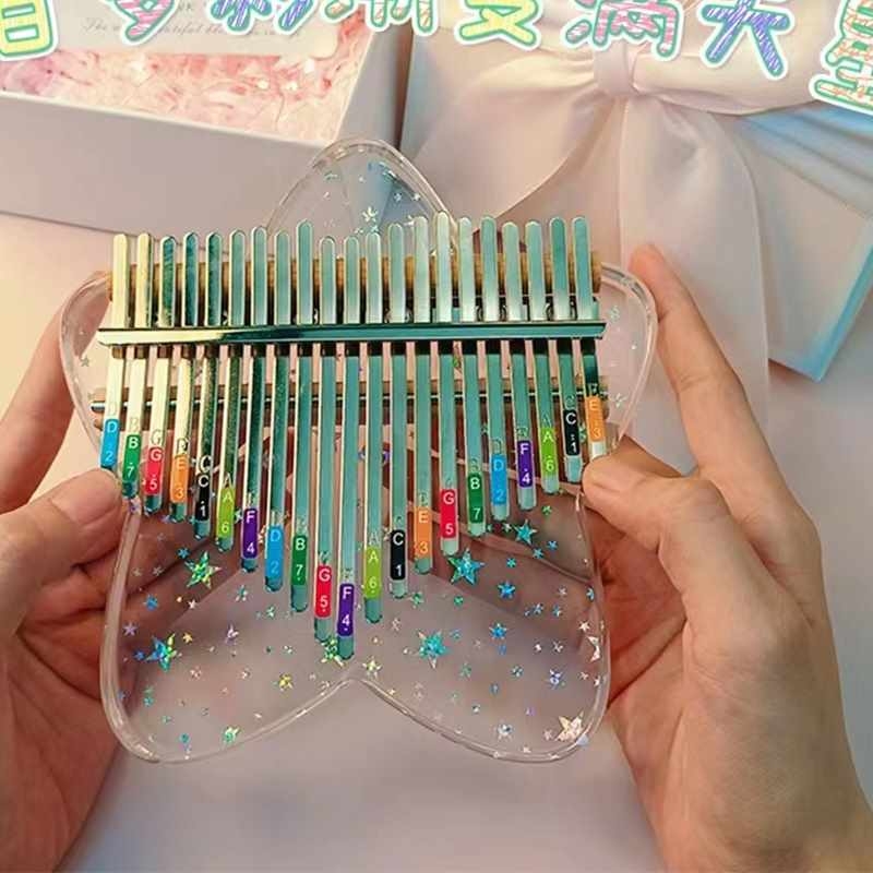 Acrylic 21 sound rainbow Kalimba