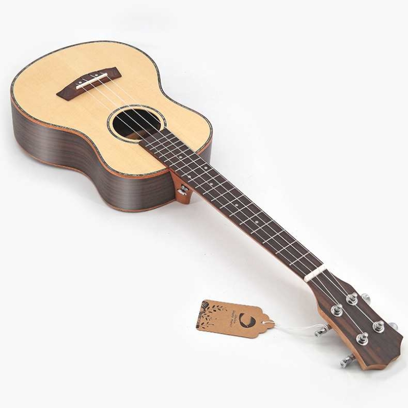 Solid top spruce and rosewood ukulele