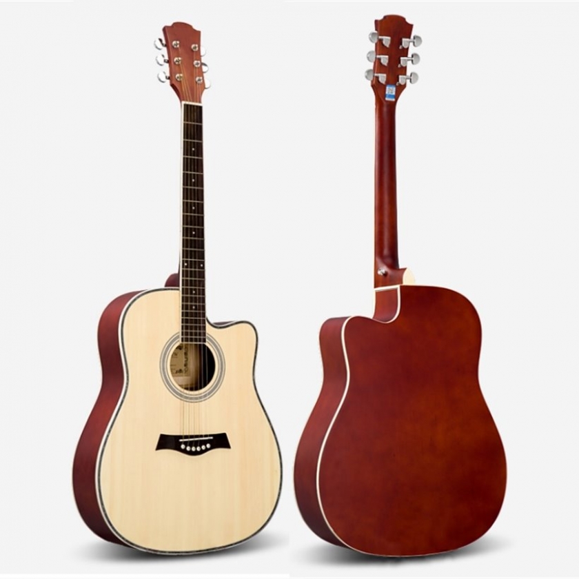 41'' spruce linden acoustic guitar in matt finish