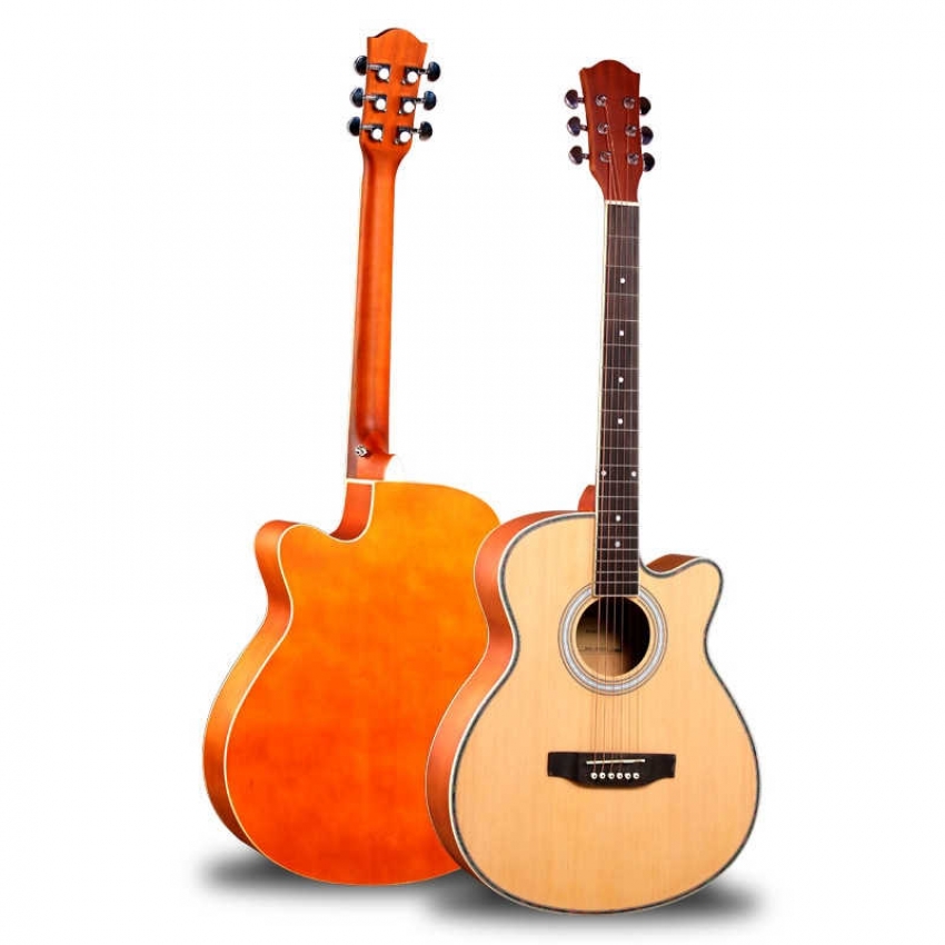 40'' spruce linden acoustic guitar in matt finish
