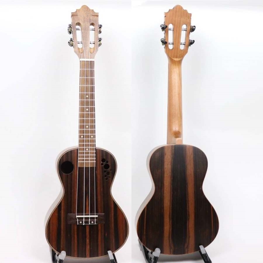 All ebony ukulele with matt finish